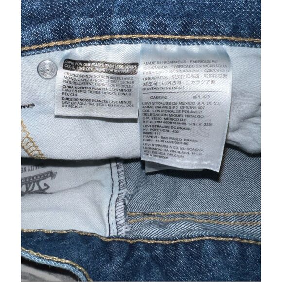 Mens Levis 505 Regular Fit Vintage Denim Shorts Jhorts Size 31 - Picture 5 of 6